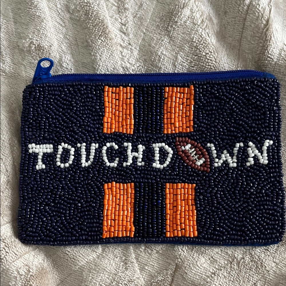 Beaded Touchdown Clutch